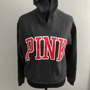 PINK XS Shorter Hoodie Gray